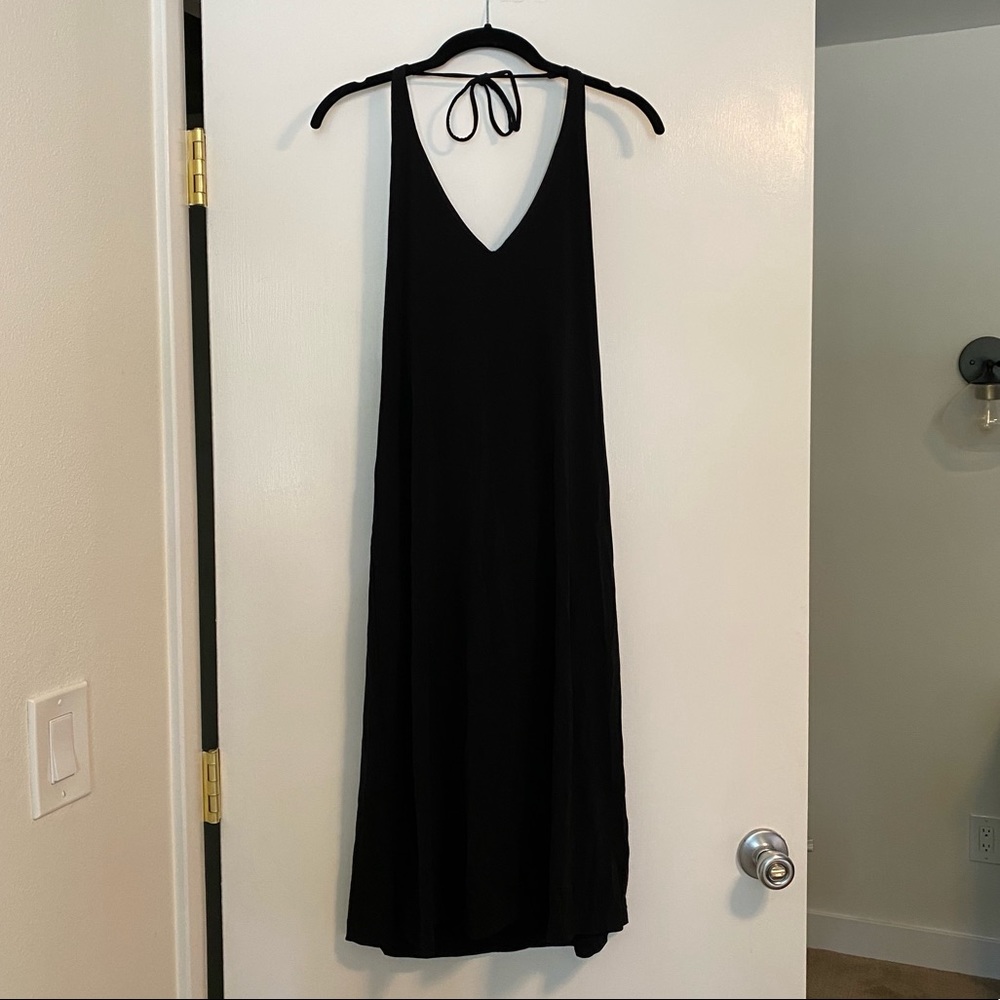 Jcrew black halter dress